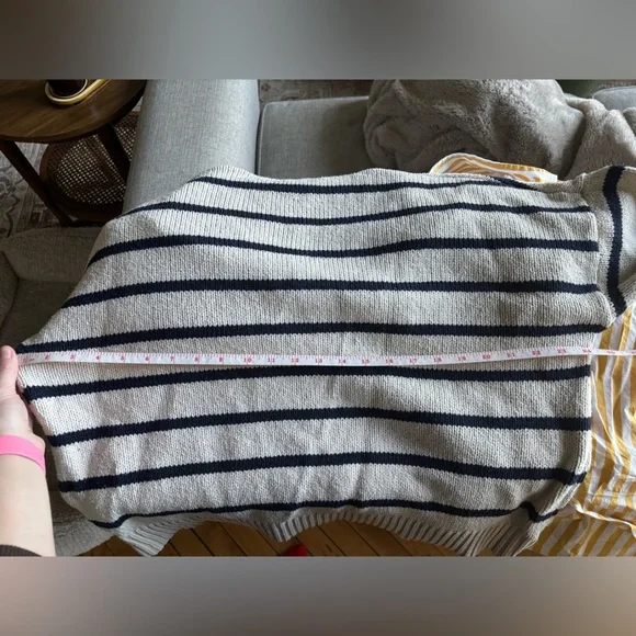 Madewell Dedham Stripe Polo Sweater in Medium - Picture 11 of 11